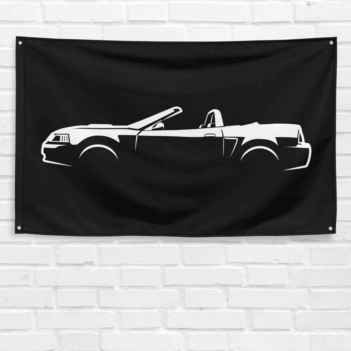 For Mustang GT Convertible 2002 Car Enthusiast 3x5 ft Flag Grandpa Dad Son Birthday Gift Man Cave Garage Wall Decor Banner