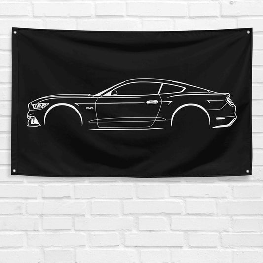 For Mustang 2016 Car Enthusiast 3x5 ft Flag Grandpa Dad Son Birthday Gift Man Cave Garage Wall Decor Banner