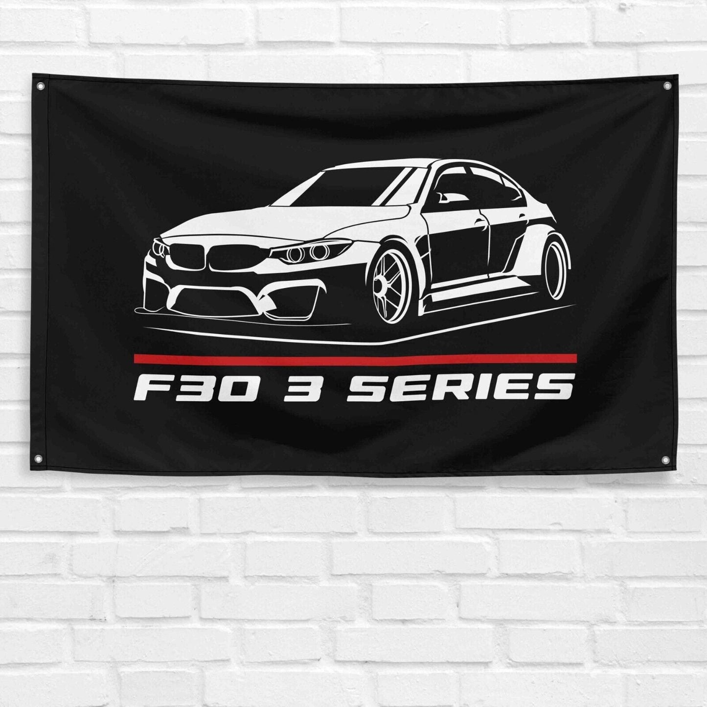 For F30 3 Series Car Enthusiast 3x5 ft Flag Grandpa Dad Son Birthday Gift Man Cave Garage Wall Decor Banner