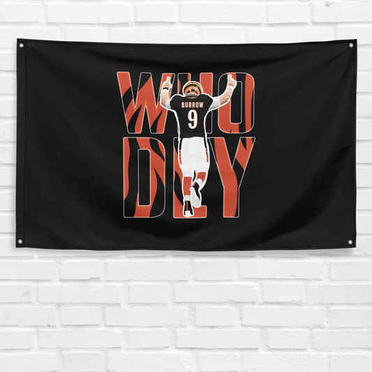 For Cincinnati Bengals Fans 3x5 ft Flag Who Dey NFL Super Bowl LVI AFC Banner