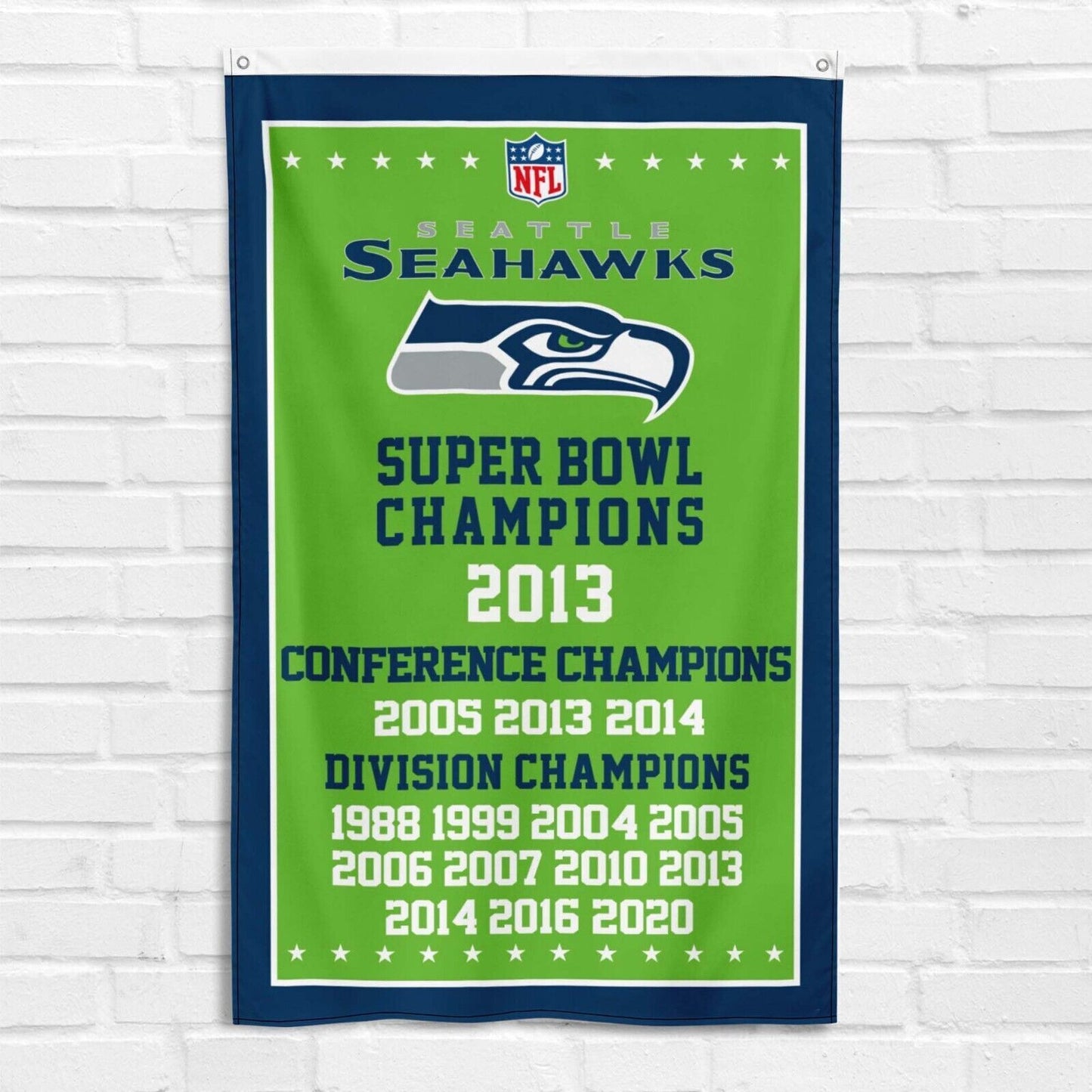 For Seattle Seahawks 3x5 ft Banner NFL Super Bowl Football Champions Flag