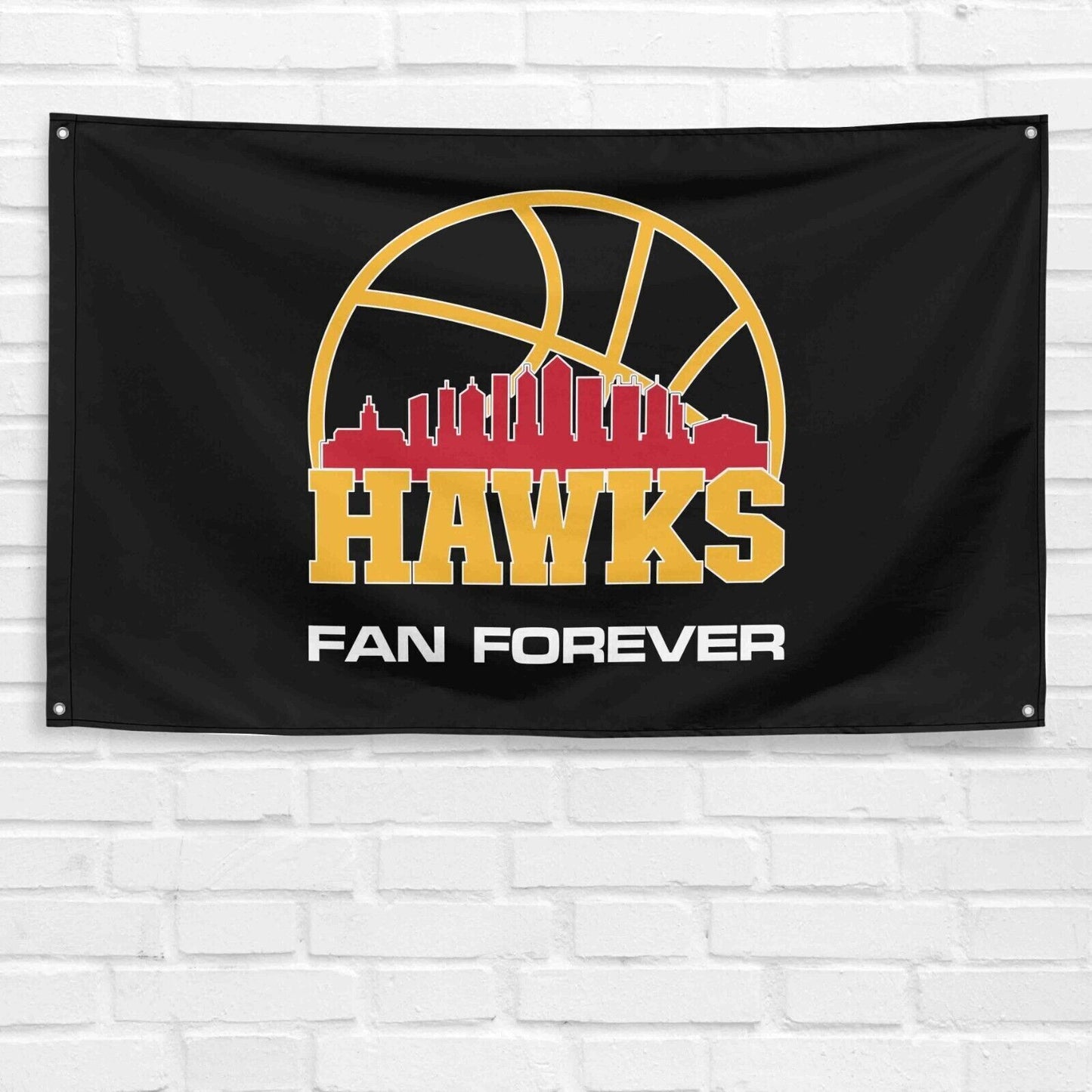 For Atlanta Hawks Fans 3x5 ft Flag NBA Basketball Champions Gift Wall Banner