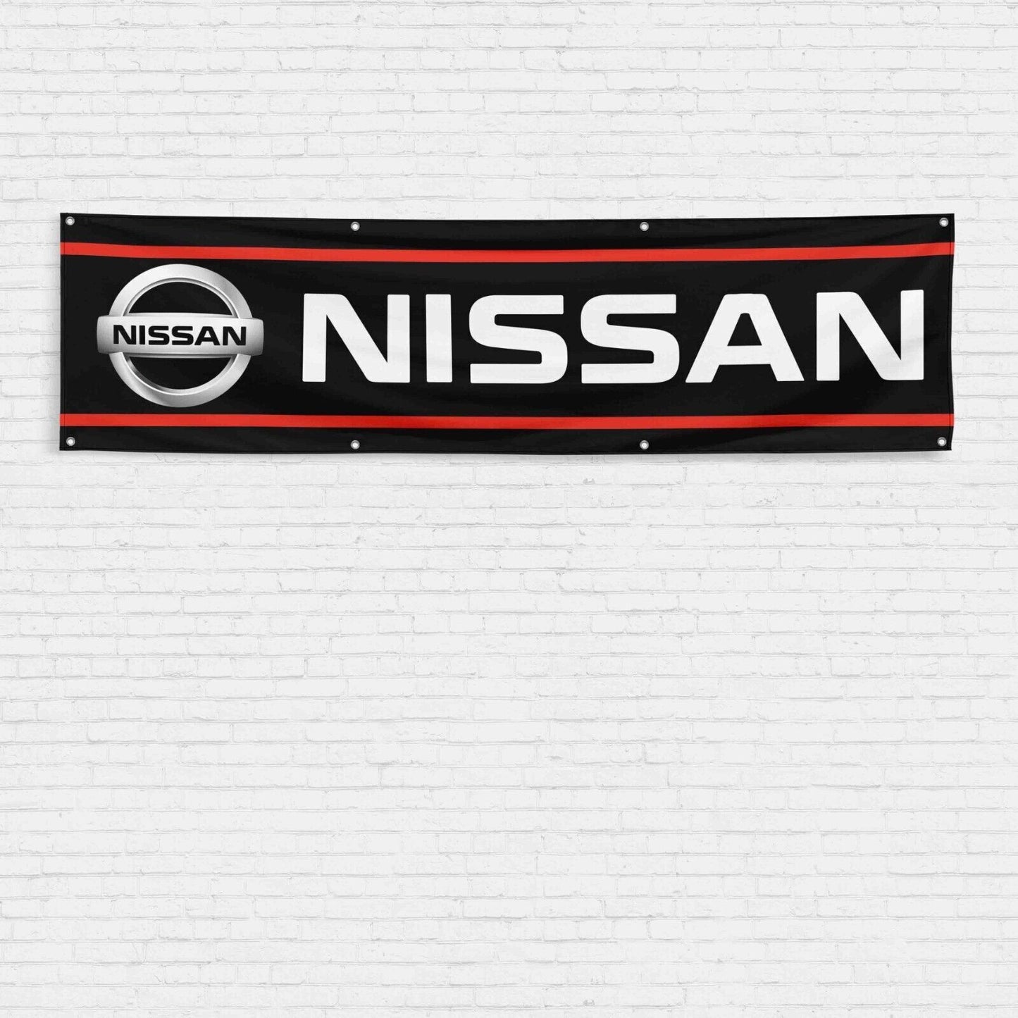 For Nissan Car Enthusiast 2x8 ft Flag JDM GTR Nismo Datsun Racing Show Banner