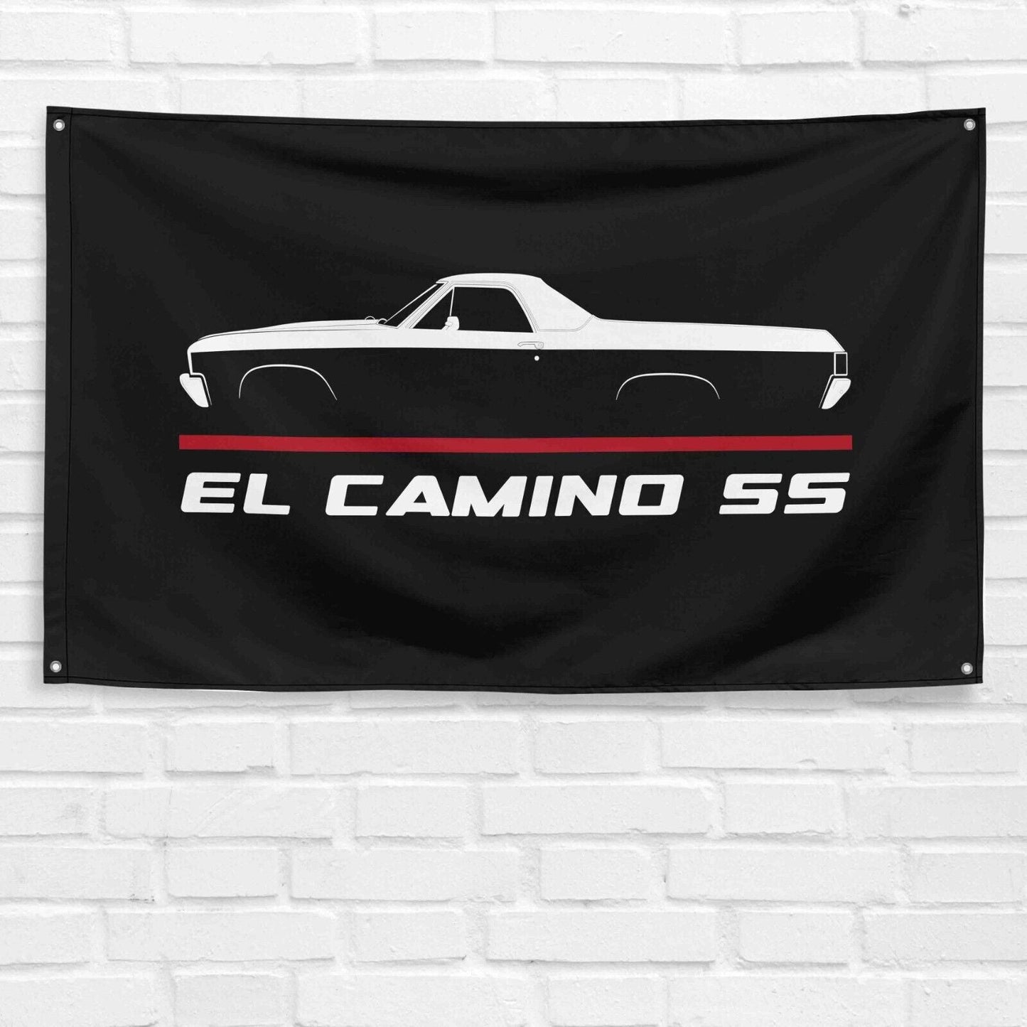 For El Camino SS 1970 Car Enthusiast 3x5 ft Flag Grandpa Dad Son Birthday Gift Man Cave Garage Wall Decor Banner