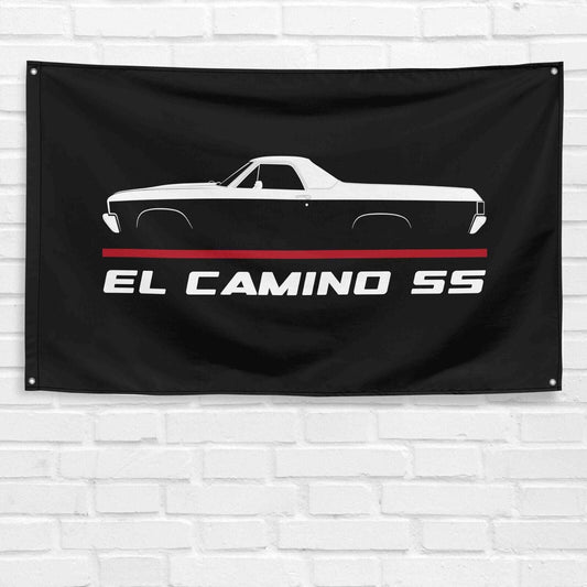 For El Camino SS 1970 Car Enthusiast 3x5 ft Flag Grandpa Dad Son Birthday Gift Man Cave Garage Wall Decor Banner