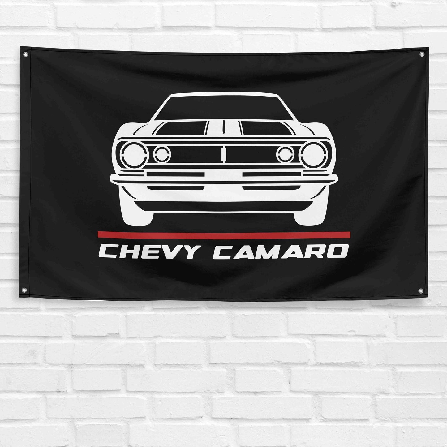 For Chevy Camaro Car Enthusiast 3x5 ft Flag Grandpa Dad Son Birthday Gift Man Cave Garage Wall Decor Banner