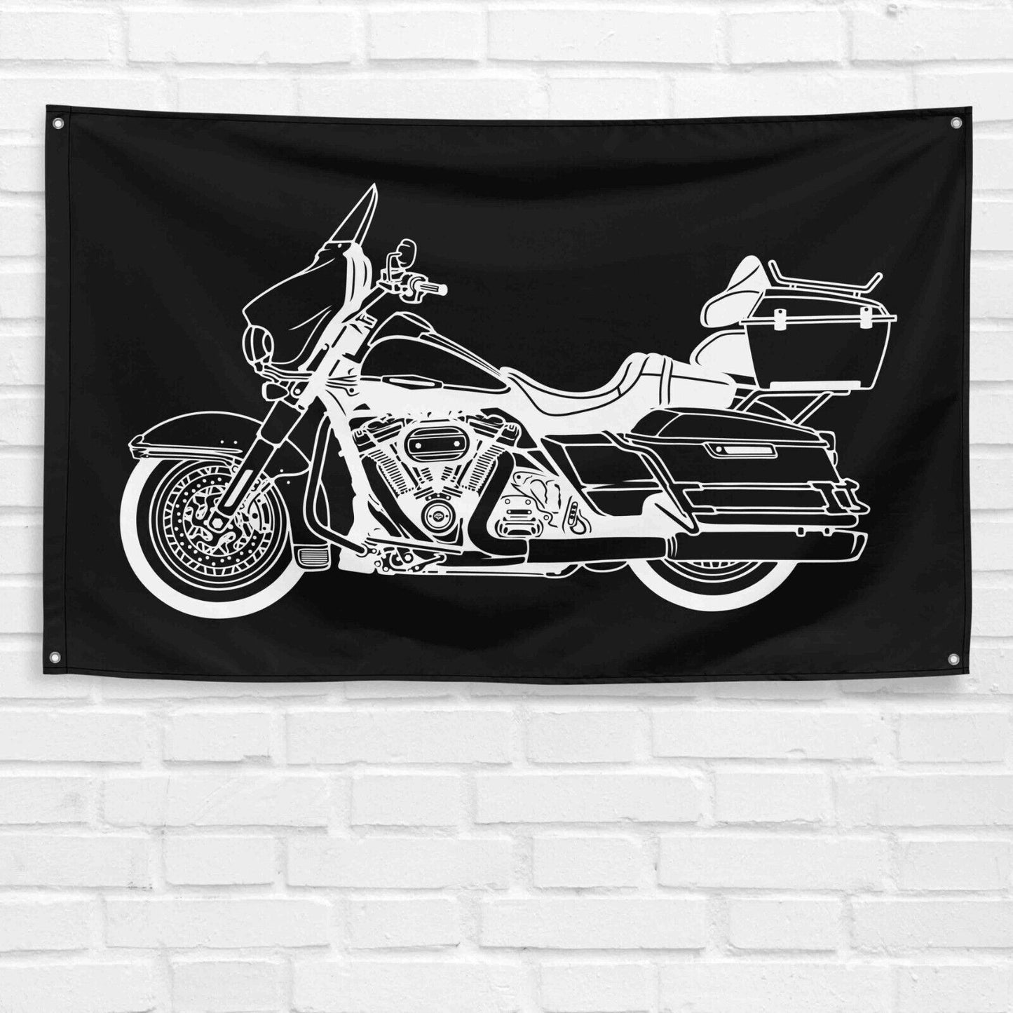 For Electra Glide Touring Motorcycle Enthusiast 3x5 ft Flag Grandpa Dad Son Birthday Gift Man Cave Garage Wall Decor Banner