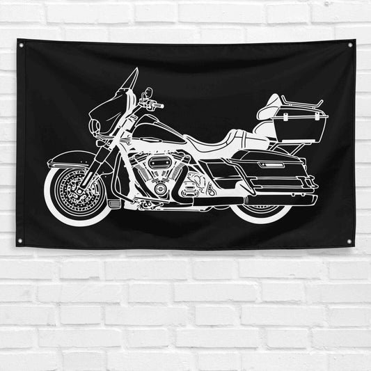 For Electra Glide Touring Motorcycle Enthusiast 3x5 ft Flag Grandpa Dad Son Birthday Gift Man Cave Garage Wall Decor Banner