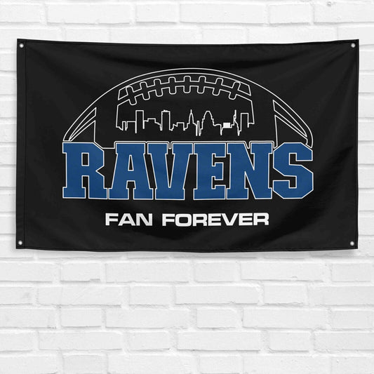 For Baltimore Ravens Fans 3x5 ft Flag NFL Football Champs Banner Gift Wall Decor