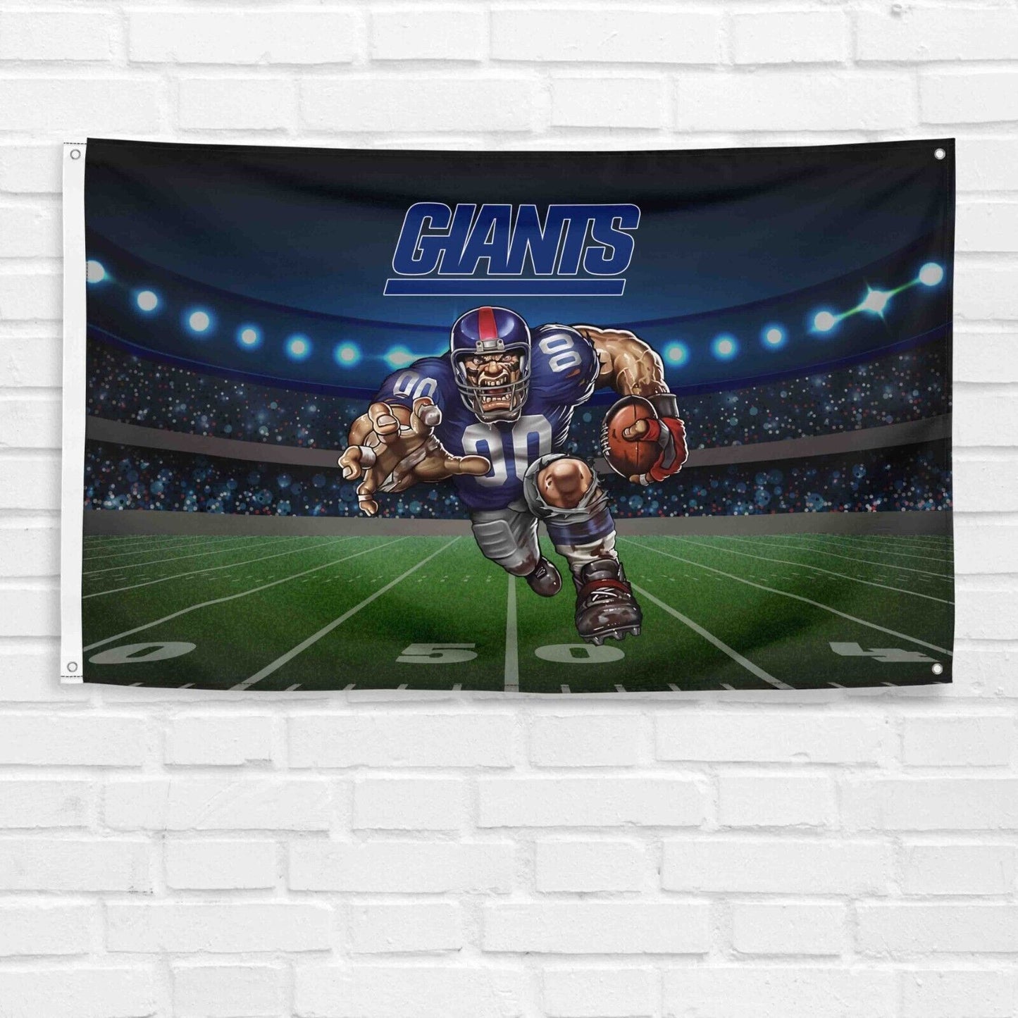 For New York Giants Football Fans 3x5 ft Mascot Flag NFL Gift Banner