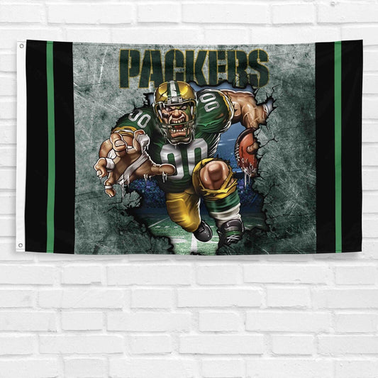 For Green Bay Packers 3x5 ft Flag Rodgers NFL Super Bowl Champions Banner