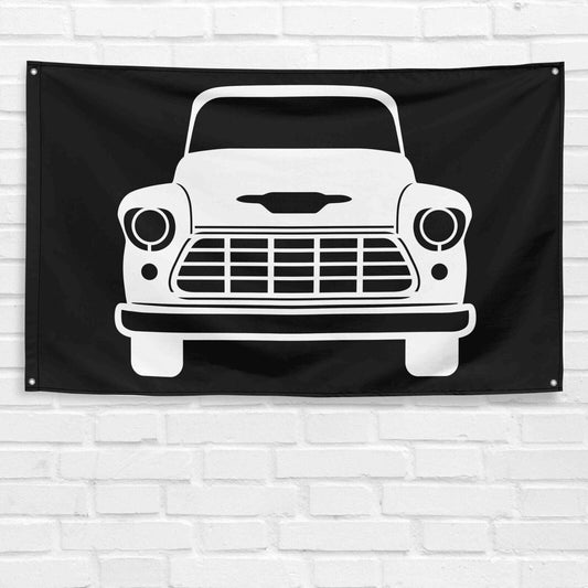 For Chevy 3200 1955 Car Enthusiast 3x5 ft Flag Grandpa Dad Son Birthday Gift Man Cave Garage Wall Decor Banner