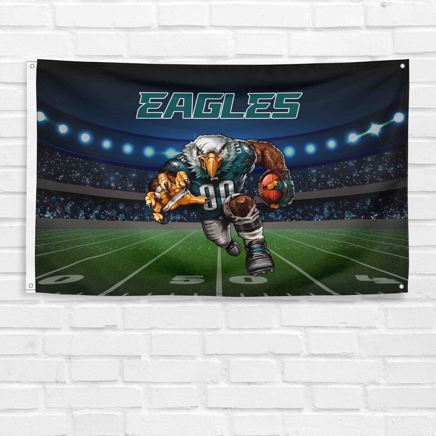 For Philadelphia Eagles Football Fans 3x5 ft Mascot Flag NFL Gift Banner