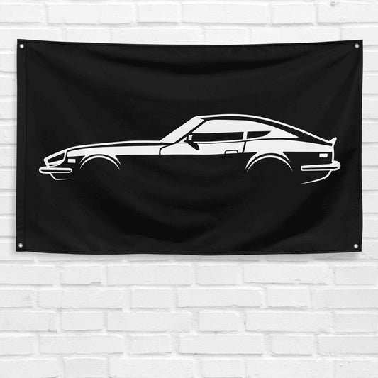 For 240z Datsun Car Enthusiast 3x5 ft Flag Grandpa Dad Son Birthday Gift Man Cave Garage Wall Decor Banner