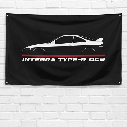 For Integra Type-R DC2 1995-1998 Car Enthusiast 3x5 ft Flag Grandpa Dad Son Birthday Gift Man Cave Garage Wall Decor Banner